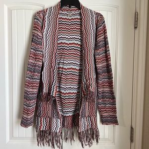 Gimmicks by BKE Inside Out Cardigan - L